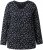 Ulla Popken Allover Printed Long Sleeve Tee Black - T-shirt stampate da donna - 