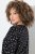 Ulla Popken Allover Printed Long Sleeve Tee Black - T-shirt stampate da donna - T-shirt con Stampa da Donna
