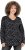 Ulla Popken Allover Printed Long Sleeve Tee Black - T-shirt stampate da donna - 