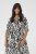 Kaffe Curve Alia Shirt Dress Black Chalk Animal - Vestiti midi - 