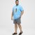North Latitude T-Shirt Printed Turquoise - Magliette - Magliette Uomo Taglie Forti