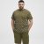 North Latitude T-shirt Allover Printed Green - Magliette - Magliette Uomo Taglie Forti
