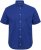 North Latitude Shirt Linen Cotton Short Sleeve Blue - Camicie - Camicie Taglie Forti Uomo