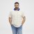 North Latitude Polo Pique Printed Off-White - Polo - Polo Uomo Taglie Forti