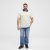 North Latitude Polo Pique Printed Off-White - Polo - Polo Uomo Taglie Forti