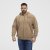 North Latitude Hoodie with Zipper Dark Sand - Felpe & felpe con cappuccio - Felpe & Felpe con Cappuccio Uomo Taglie Forti