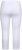 Ulla Popken Basic Stretch Knit Capris White - Jeans & Pantaloni Donna Taglie Comode – Plus Size - Jeans e Pantaloni Donna, EU 42-70