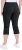 Ulla Popken Bengaline Elastic Waist Stretch Capri Pants Black - Jeans & Pantaloni Donna Taglie Comode – Plus Size - 