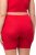 Ulla Popken Lace Hem Stretch Viscose Knit Bicycle Length Lounge Shorts Red - Jeans & Pantaloni Donna Taglie Comode – Plus Size - 