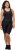 Ulla Popken Padded Cycling Zip Front Bodysuit Black - Jeans & Pantaloni Donna Taglie Comode – Plus Size - 