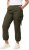 Ulla Popken Elastic Waist Cargo Pants Olives Grey - Jeans & Pantaloni Donna Taglie Comode – Plus Size - Jeans e Pantaloni Donna, EU 42-70