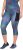 Ulla Popken Quick Dry Cropped Geometric Print Leggings Grey - Jeans & Pantaloni Donna Taglie Comode – Plus Size - 