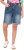 Ulla Popken Palm Print Denim Bermuda Shorts Blue Denim - Jeans & Pantaloni Donna Taglie Comode – Plus Size - 
