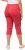 Ulla Popken Stretch Fit Raw Hem Capris Dark Coral - Jeans & Pantaloni Donna Taglie Comode – Plus Size - 