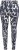 Ulla Popken Quick Drying Abstract Print Leggings Black - Jeans & Pantaloni Donna Taglie Comode – Plus Size - 