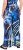 Ulla Popken Blue Stroke Wide Leg Palazzo Pants - Jeans & Pantaloni Donna Taglie Comode – Plus Size - 