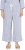 Ulla Popken Coastal Stripe Linen Blend Elastic Waist Culottes Blue - Jeans & Pantaloni Donna Taglie Comode – Plus Size - 