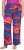 Ulla Popken Abstract Sunset Elastic Waist Palazzo Pants Orange - Jeans & Pantaloni Donna Taglie Comode – Plus Size - 