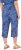 Ulla Popken Italy Print Elastic Waist Culottes Blue - Jeans & Pantaloni Donna Taglie Comode – Plus Size - Jeans e Pantaloni Donna, EU 42-70