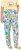 Ulla Popken Italy Print Elastic Waist Pants White - Jeans & Pantaloni Donna Taglie Comode – Plus Size - Jeans e Pantaloni Donna, EU 42-70