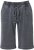 Ulla Popken Indigo Dyed Elastic Waist Jersey Shorts Black - Jeans & Pantaloni Donna Taglie Comode – Plus Size - 