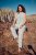 Ulla Popken Mosaic Print Elastic Waist Pants White - Jeans & Pantaloni Donna Taglie Comode – Plus Size - Jeans e Pantaloni Donna, EU 42-70