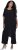 Ulla Popken Layered Chiffon Wrap Jumpsuit Grey - Jeans & Pantaloni Donna Taglie Comode – Plus Size - Jeans e Pantaloni Donna, EU 42-70