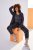 Ulla Popken Snake Print Elastic Waist Joggers Black - Jeans & Pantaloni Donna Taglie Comode – Plus Size - Jeans e Pantaloni Donna, EU 42-70