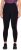 Ulla Popken Quick Drying Botanical Print Sport Leggings Black - Jeans & Pantaloni Donna Taglie Comode – Plus Size - Jeans e Pantaloni Donna, EU 42-70
