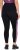 Ulla Popken Quick Drying Botanical Print Sport Leggings Black - Jeans & Pantaloni Donna Taglie Comode – Plus Size - Jeans e Pantaloni Donna, EU 42-70