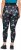 Ulla Popken Quick Drying Celestial Print Sport Leggings Black - Jeans & Pantaloni Donna Taglie Comode – Plus Size - 