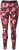 Ulla Popken Abstract Flower Print Performance Leggings Red - Jeans & Pantaloni Donna Taglie Comode – Plus Size - Jeans e Pantaloni Donna, EU 42-70