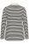 Kaffe Curve Miana Long Sleeve Polo Chalk with Black Stripe - Polo - 