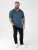 D555 Harvey Pique with Jacquard Collar & Cuffs Polo Teal - Polo - Polo Uomo Taglie Forti