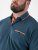 D555 Harvey Pique with Jacquard Collar & Cuffs Polo Teal - Polo - Polo Uomo Taglie Forti