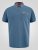 D555 Harvey Pique with Jacquard Collar & Cuffs Polo Teal - Polo - Polo Uomo Taglie Forti