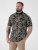 D555 Palmer Leaf Printed Jacquard Collar & Cuff Chest Pocket Polo Black - Polo - Polo Uomo Taglie Forti