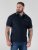 D555 Barret Interlock Jacquard Collar & Cuffs Polo Navy - Polo - Polo Uomo Taglie Forti