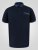 D555 Barret Interlock Jacquard Collar & Cuffs Polo Navy - Polo - Polo Uomo Taglie Forti