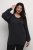 Kaffe Curve Lini Knit Maglione Nero Oyster - Felpe & felpe con cappuccio - 