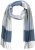 Ulla Popken Woven Check Print Scarf Soft Light Blue - Accessori - 