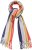 Ulla Popken Ombre Rainbow Stripe Scarf Night Blue - Accessori - 