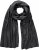 Ulla Popken Virgin Wool Cashmere Mix Scarf Black - Accessori - 