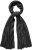 Ulla Popken Virgin Wool Cashmere Mix Scarf Black - Accessori - 