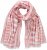 Ulla Popken Striped Statement Scarf Neon Red - Accessori - 