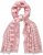 Ulla Popken Striped Statement Scarf Neon Red - Accessori - 
