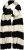 Ulla Popken Ribbed Striped Scarf Snow White - Accessori - 