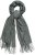 Ulla Popken Fringed Scarf Graphite Grey - Accessori - 