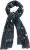 Ulla Popken Love Lightweight Scarf Navy - Accessori - 