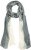 Ulla Popken Two Tone Scarf Grey - Accessori - 